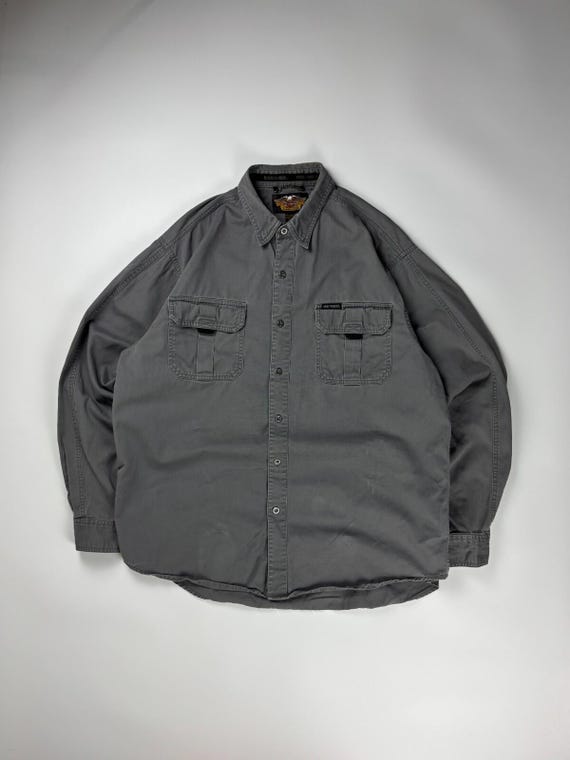 Vintage Harley Davidson Eagle Button up Shirt / Motorcycle Graphic