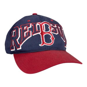 Vintage Boston Red Sox Snapback Hat / MLB Baseball Cap / Embroidered OSFA Blue