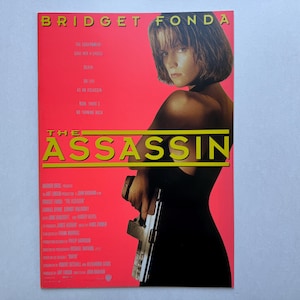 The Assassin (1993) Original Japanese Movie Pamphlet – Bridget Fonda, Luc Besson Remake, Stylish Action, Bilingual Program, Rare Vintage
