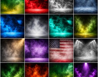 Fog Backdrops for Sports Photography | Sports Photography Backgrounds | Smoke Fog Sports Backdrop | Athlete Poster Digital Sports Backdrop