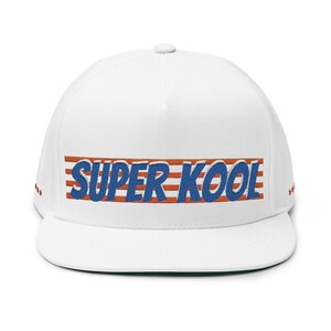 Super Kool SNAPBACK Flat Bill Cap - Trendy Embroidered Hat for Summer, Casual Style, Streetwear, Gift for Him, Fashion Accessory