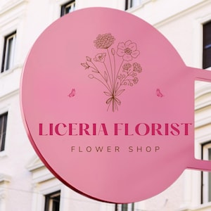 Placa com logotipo de vitrine, placa de lâmina personalizada, placa comercial dupla face para área externa, placa comercial de parede, placa de salão, placa de lâmina redonda