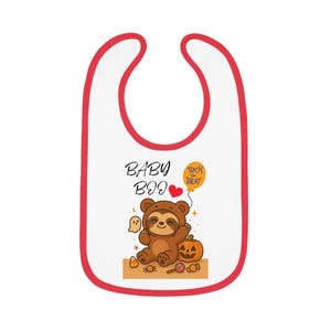 Little Sloth in Costume Baby Bib, Halloween Gifts, Baby Shower Present, Toddler Bib, Halloween Accessories, Fun Baby Apparel