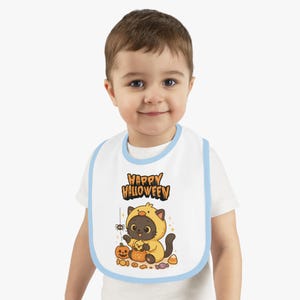 Halloween-Baby-Lätzchen mit niedlichem Bärn-Entwurf, Halloween-Geschenken, Babypartygeschenk, Kleinkind-Lätzchen, Halloween-Zubehör, Spaß-Baby-Kleidung