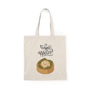 Cute Foodie Tote Bag | Perfect for Grocery Shopping, Market Trips, or Gift Giving | Shopping Bag with Funny Food Art