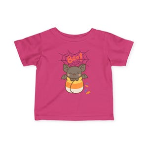 Adorable Bat Halloween Infant Tee, Cute Toddler T-Shirt, Baby Halloween Outfit, Trick or Treat Shirt, Fall Clothing
