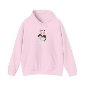 Team Bride Hoodie Fun Wedding Squad Bride Outfit Cute Bridal Party Sweatshirt Bachelorette Party Hoodie Wedding Crew Bridesmaid Wear