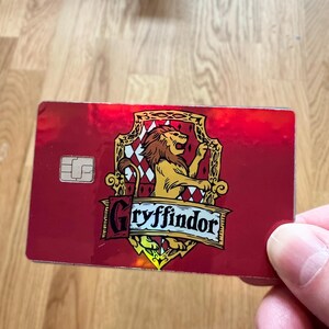 Adesivo de vinil para cartão de crédito holográfico da Wizard School