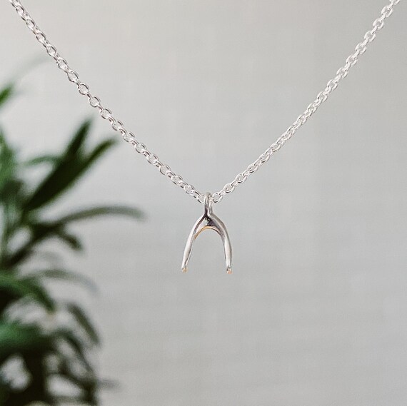 Just For Luck Wishbone Necklace | Bryan Anthonys