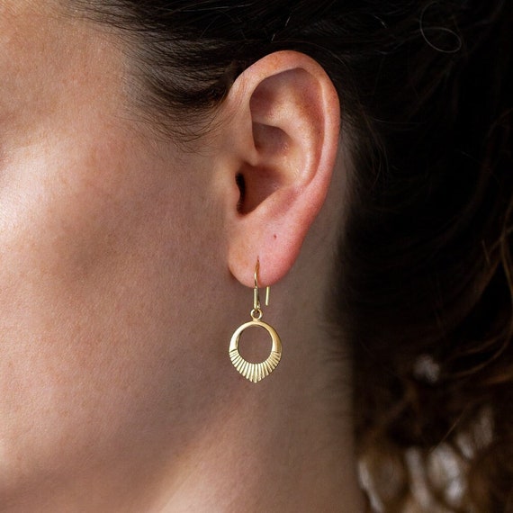 Etsy gold dangle best sale earrings