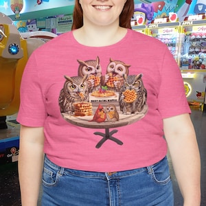Eating Waffle T-Shirt, Enjoy Eating waffle, Waffle House t shirt, eating around, waffle house shirt, whom owl t-shirt, breakfast food Tshirt