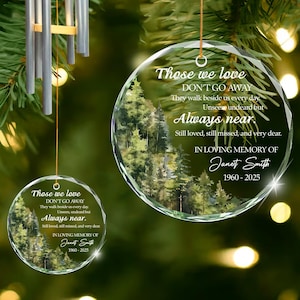 Personalized Sympathy Wind Chimes, Glass Wind Chimes for Loss of Loved One, Sympathy Bereavement Gifts, In Memory of Wind Chime