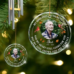 Personalized Memorial Wind Chimes, Custom Photo Memorial Wind Chimes, Loss of Loved One, Keepsake for Mom, Sympathy Gift,  In Loving Memory