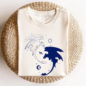 Retro Dragon Shirt, Toothless And Light Fury Shirt, Toothless Dragon Shirt, Dragon Lover Shirt, Gift For Women, How to Train Shirt