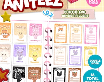 Ateez Aniteez Kpop Missing Photocard Binder Fillers Printable PDF