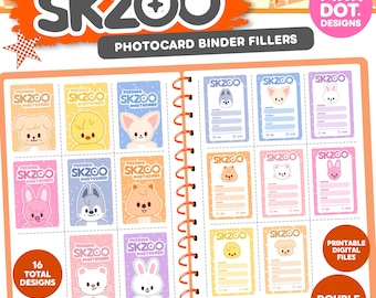 SKZOO Kpopメモパッド Stray Kids 印刷可能なメモ用紙 デジタル
