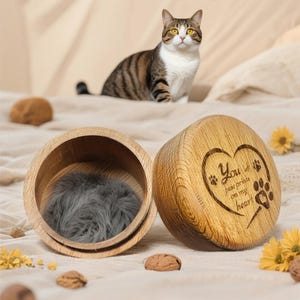 Pet remembrance box,Wooden Pet Hair Memorial Box,Personalised Pet Fur Keepsake,Custom Pet Hair Storage Box,Dog memory shadow box,Pet Memoria