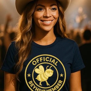 Official Beyhive Member PNG | Beyoncé-Inspired Digital Design | Transparent Background File for DIY Shirts, Mugs, and More