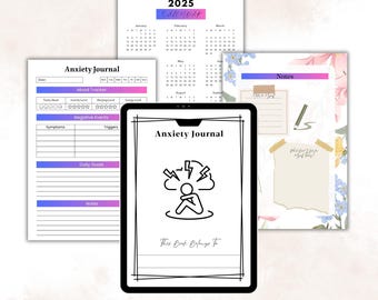 Anxiety Journal Printable: Daily Mental Health Tracker & Self-Care (PDF Download)