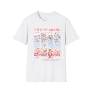 Cherry Blossom T-Shirt, Japanese Inspired Mountain & Sakura Tee, Aesthetic Floral Art Shirt, Spring Graphic Top for Her