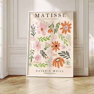 Matisse Flowers & Plants Print | Unframed Abstract Botanical Wall Art | Henri Matisse Reproduction Poster Aesthetic Decor Gift