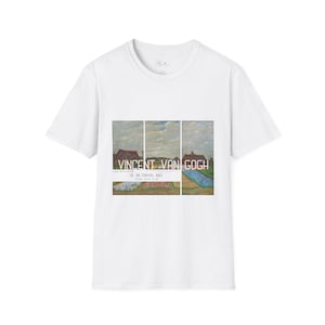 Van Gogh Kunst Unisex T-Shirt, Softstyle T-Shirt, Geschenk für Kunstliebhaber, Freizeitkleidung, Museum inspirierte Mode