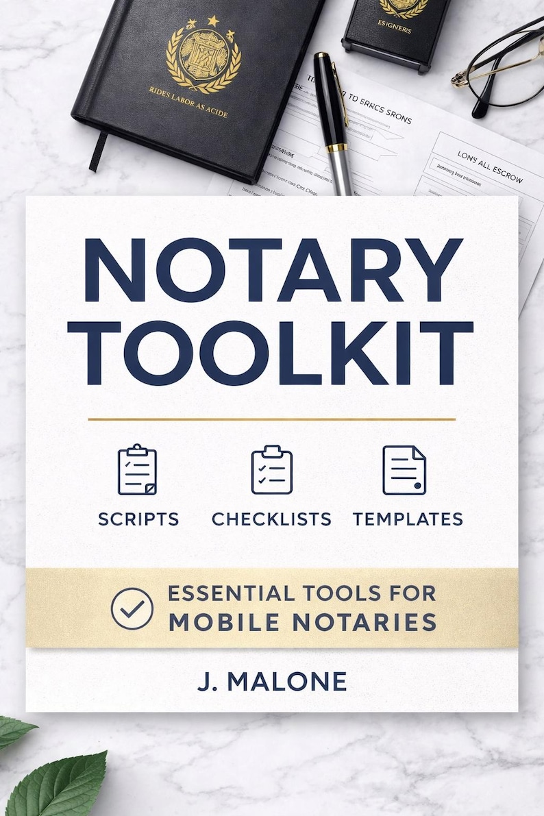 BUNDLE: Notary Blueprint + Notary Toolkit | Editable Canva Template ...