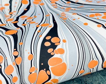 Full Sheet Hand-Marbled Paper P619