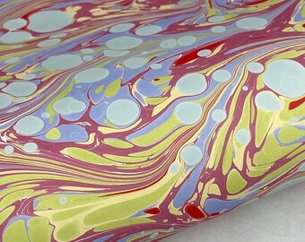 17x20 Hand-Marbled Paper P556