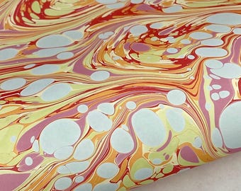 17x20 Hand-Marbled Paper P561