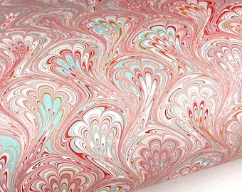 Full Sheet Hand-Marbled Paper P614