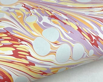 Full Sheet Hand-Marbled Paper P532