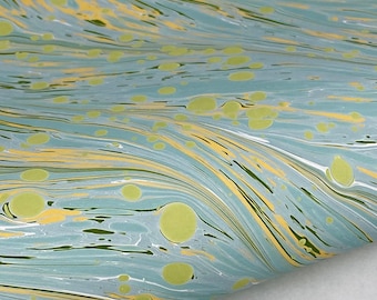 Half-Sheet Hand-Marbled Paper P540H