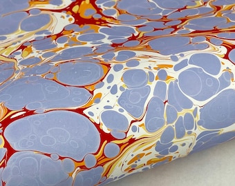 17x20 Hand-Marbled Paper P557