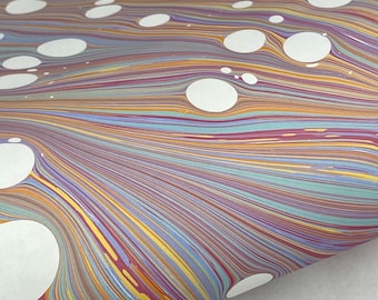 Half-Sheet Hand-Marbled Paper P539H