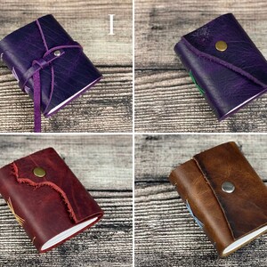 Mini Journals Various leathers & colors image 7