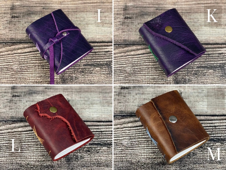 Mini Journals Various leathers & colors image 7