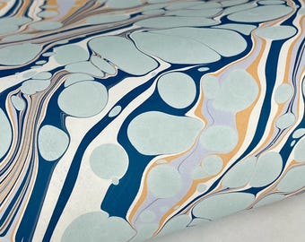 Full Sheet Hand-Marbled Paper P597