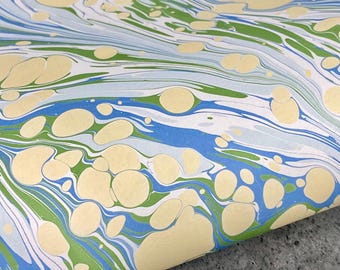 Full Sheet Hand-Marbled Paper P652