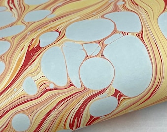 Full Sheet Hand-Marbled Paper P535