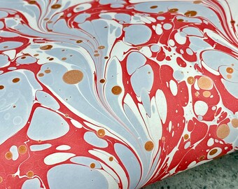 Full Sheet Hand-Marbled Paper P632