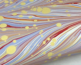 Full Sheet Hand-Marbled Paper P527