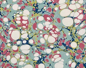 Full Sheet Hand-Marbled Paper P517