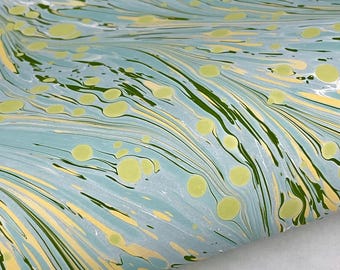 17x20 Hand-Marbled Paper P554