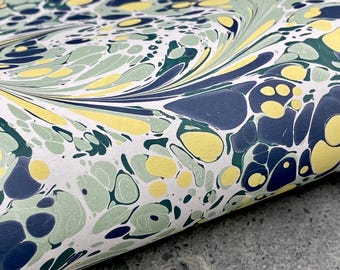 Full Sheet Hand-Marbled Paper P490