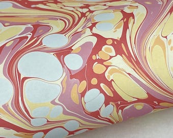 Full Sheet Hand-Marbled Paper P531