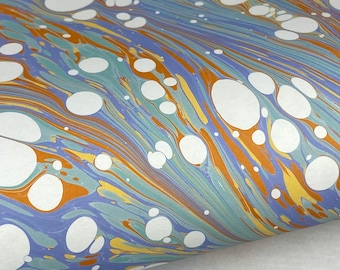 Full Sheet Hand-Marbled Paper P519