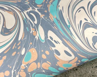Full Sheet Hand-Marbled Paper P651
