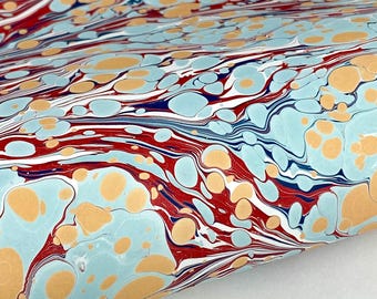 Full Sheet Hand-Marbled Paper P607