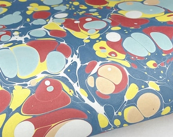 Full Sheet Hand-Marbled Paper P593
